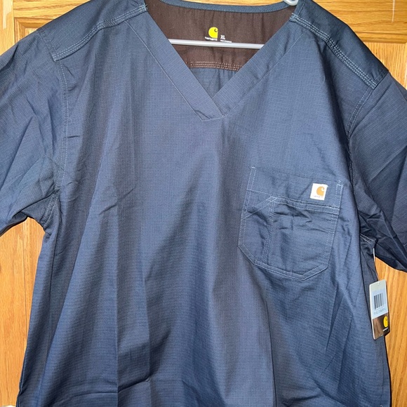 🔗 Mens Carhartt Scrub Top- Grey - Picture 2 of 8